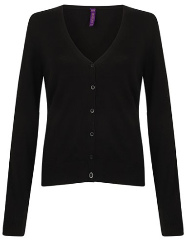 H-H726-Ladies Lightweight V-Neck Short Cardigan